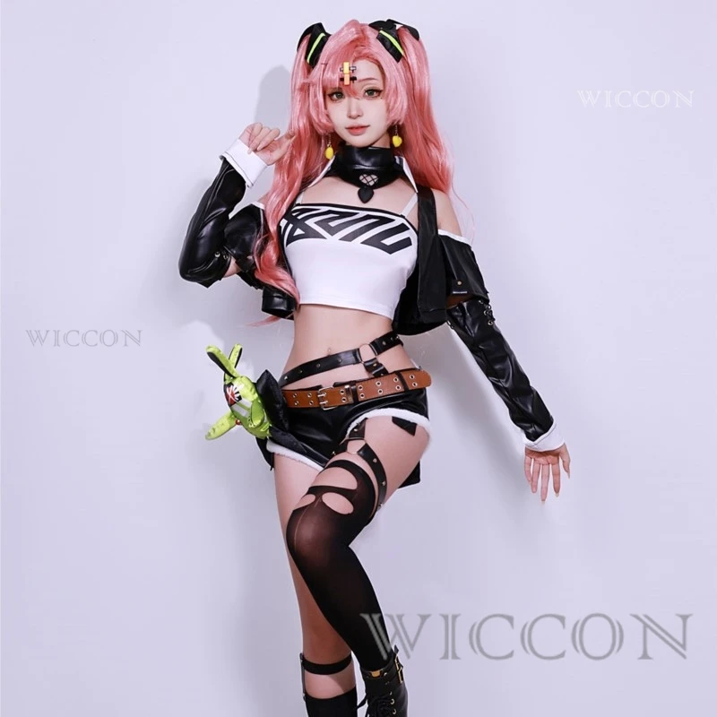 

New Game Zenless Zone Zero Nicole Demara Cosplay Costume Uniform Shoes Wig Anime Halloween Costume Sexy Role Play Outfit Women