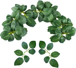 10/30/50/100pcs Artificial Greenery Rose Leaves for Wedding Decoration Fake Flower DIY Craft Home Bouquet Rattan Accessories
