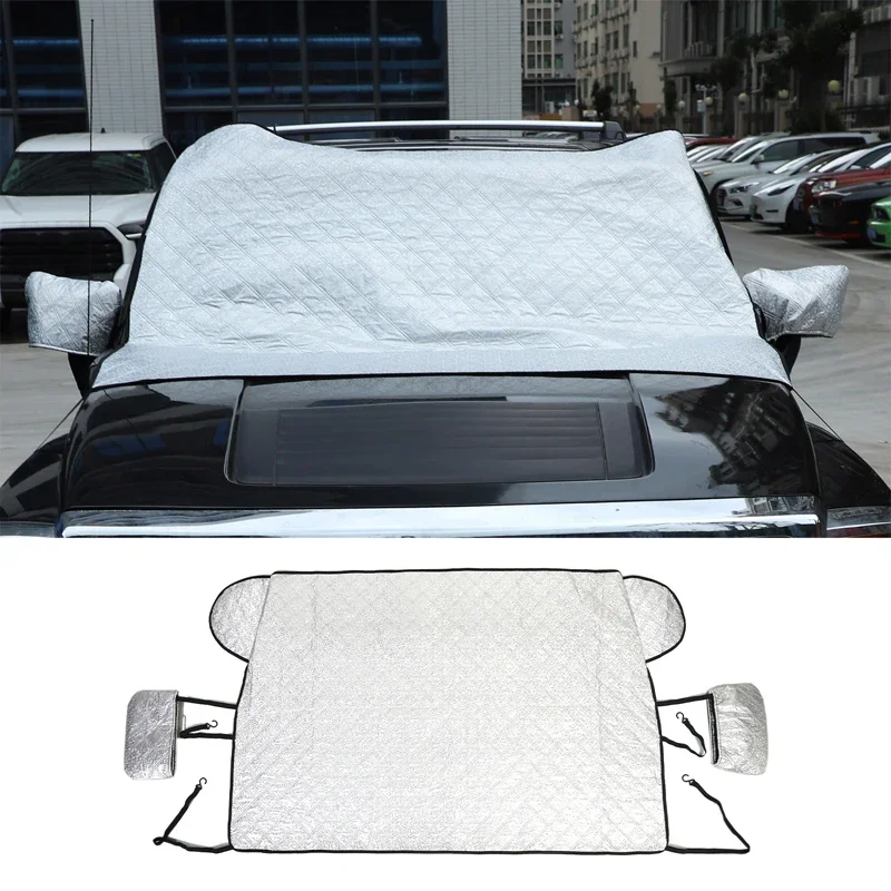 For Hummer H3 2005-2009 Car Snow Cover Windshield Cover Sunshade Outdoor Waterproof Ice Snow Shield Protector Winter Accessories