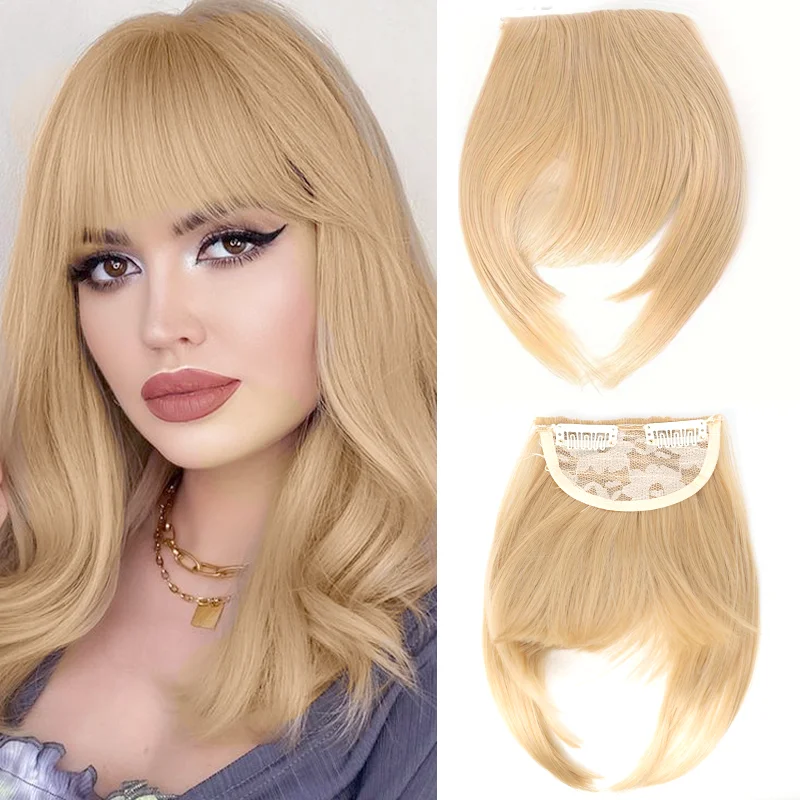 LUPU Synthetic Hair Frange Bangs Clip In Hair Extensions Natural False Hair Blunt Bangs For Women Daily Use Hair Accessories