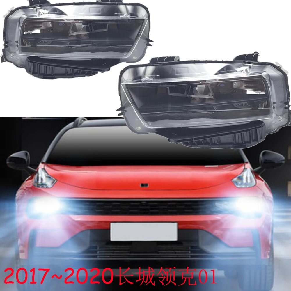 1pcs car bumper Lynk Co headlamp Greatwall Hover Lynk&Co 01 headlight LynkCo LED 2017~2020y  head lamp Lynk&Co 06 fog lamp