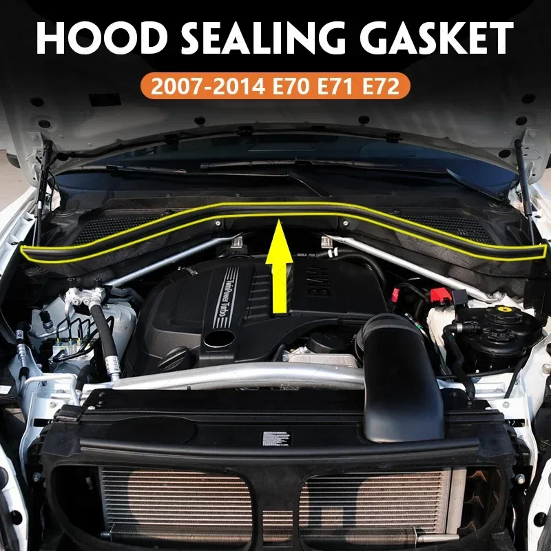 for 2007-2014 E70 E71 E72 BMW X5 X6 M Engine Hood Sealing Gasket 51237161345