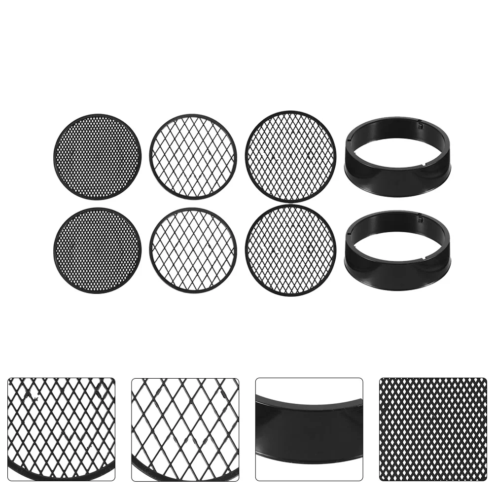 

2 Sets/8pcs Large Flower Pots Soil Sieve Plastic Garden Gardening Sifting Pan Sifter Tool Black Stone Riddle Compost