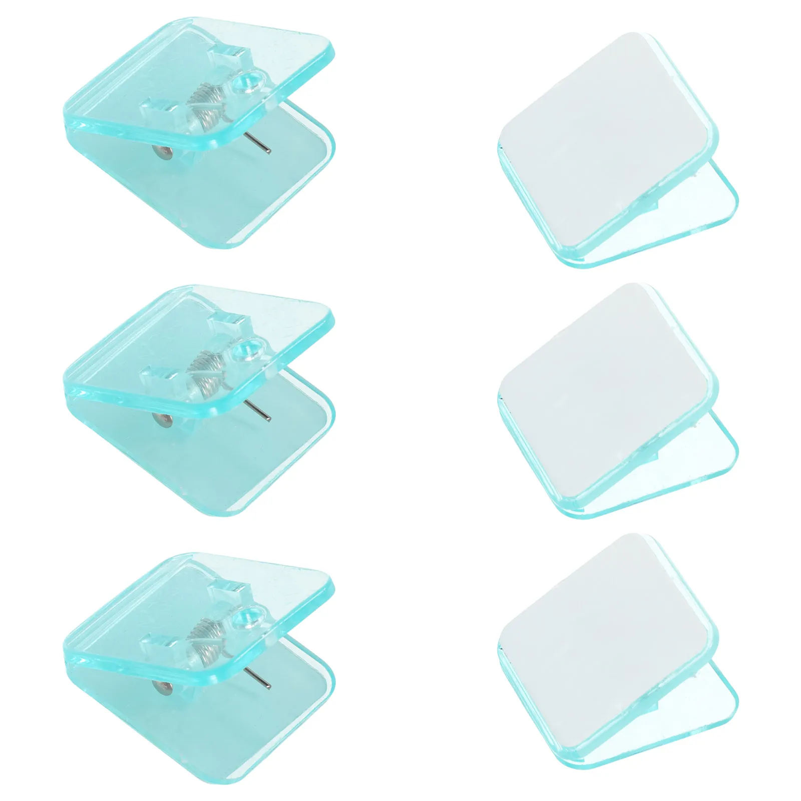 

6 Pcs Dog Potty Training Pad Holder High Walls Tray Clip Cage Square Absorbent Pet Supplies Wood Wall Bracket Light Mounting