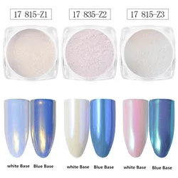 1 boîte de vernis à ongles en poudre de paillettes, miroir magique, perle, pour la conception des ongles à faire soi-même