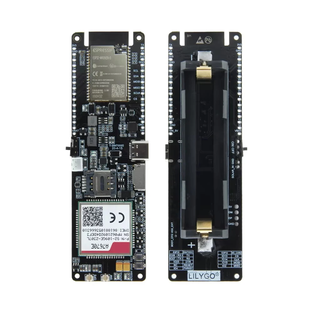 

ESP32-WROVER-B A7670E A7670SA A7670G LTE Cat1 Module Development Board with GPS LTE 4G FPC Antenna TF Card GSM GPRS EDGE