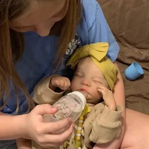 MRB Levi Reborn Baby Doll ، مرسومة بالفعل من النوم الفينيل حديثي الولادة ، 3D الجلد ، الأوردة المرئية ، مقتنيات دمية الفن ، 17 أفضل 8 مبيعات لرأس الطفل من جديد - رقم 1