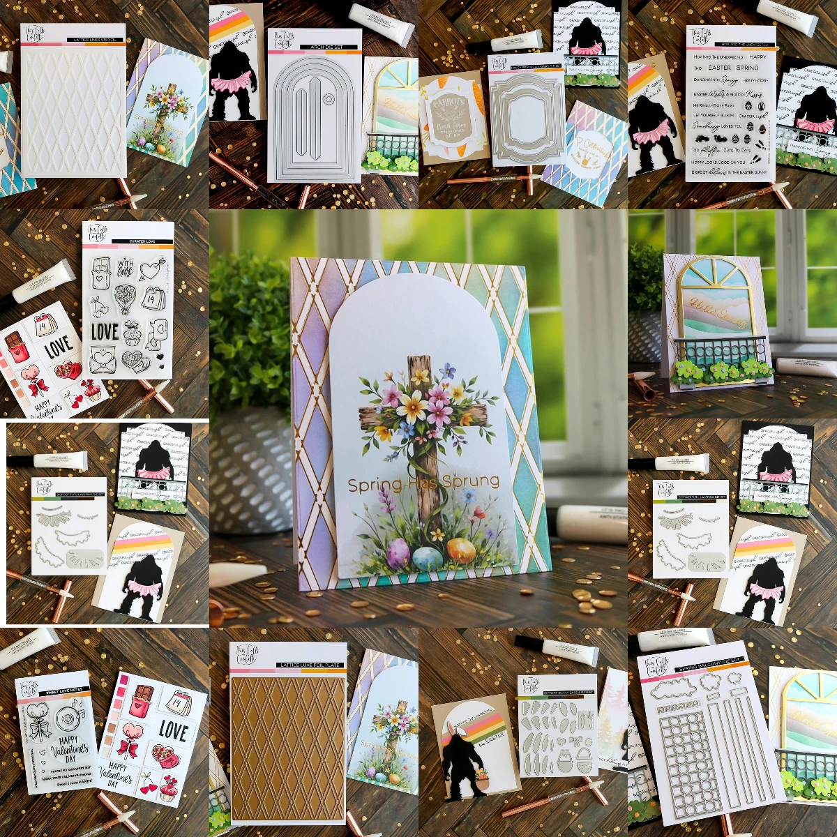 Bigfoot Bunny Ears & Basket Stamps 2026 Neue Metall-Stanzformen für DIY Scrapbooking Crafts Maker Fotoalbum-Vorlage handgefertigt