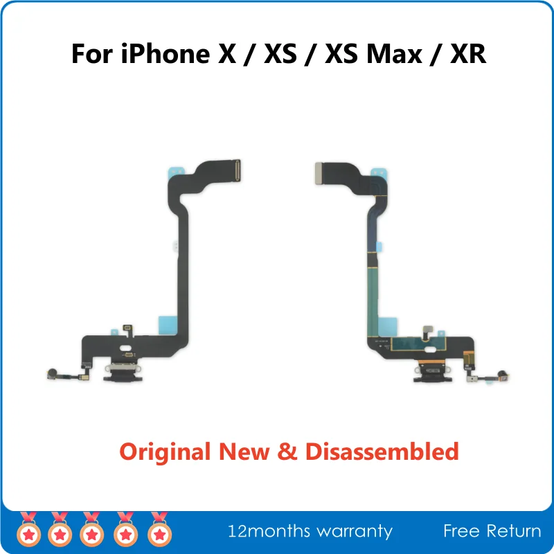 Original New & Disassembled Lightning USB Charging Dock Connector For IPhone X XS XR Charger Port Replacement Tested