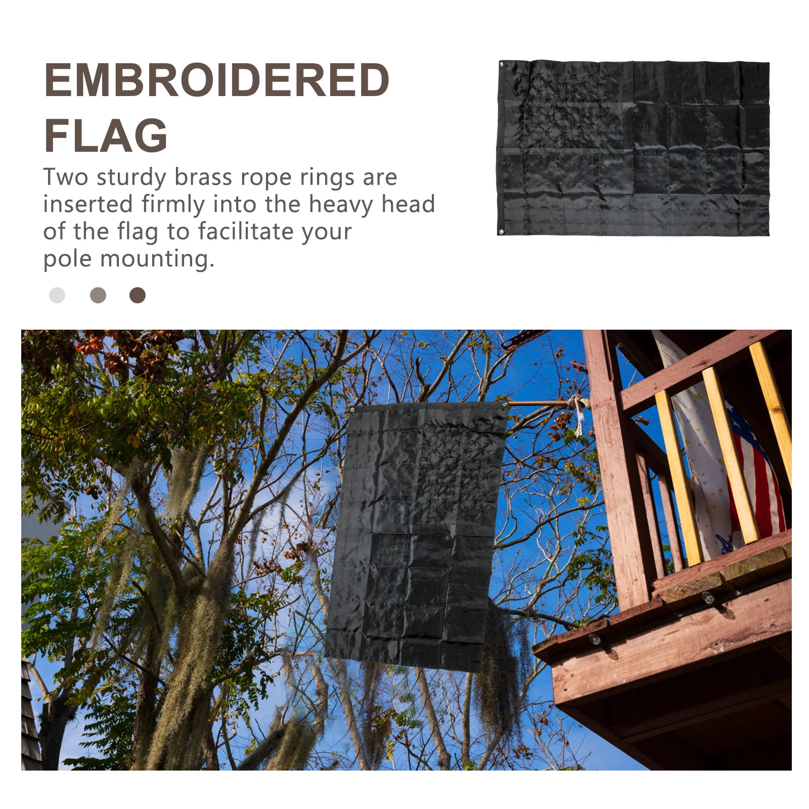 

Thoughtfully Designed Black American Flag Tapestry Festival Pendant Suitable for Multiple Scenarios Black American Flag