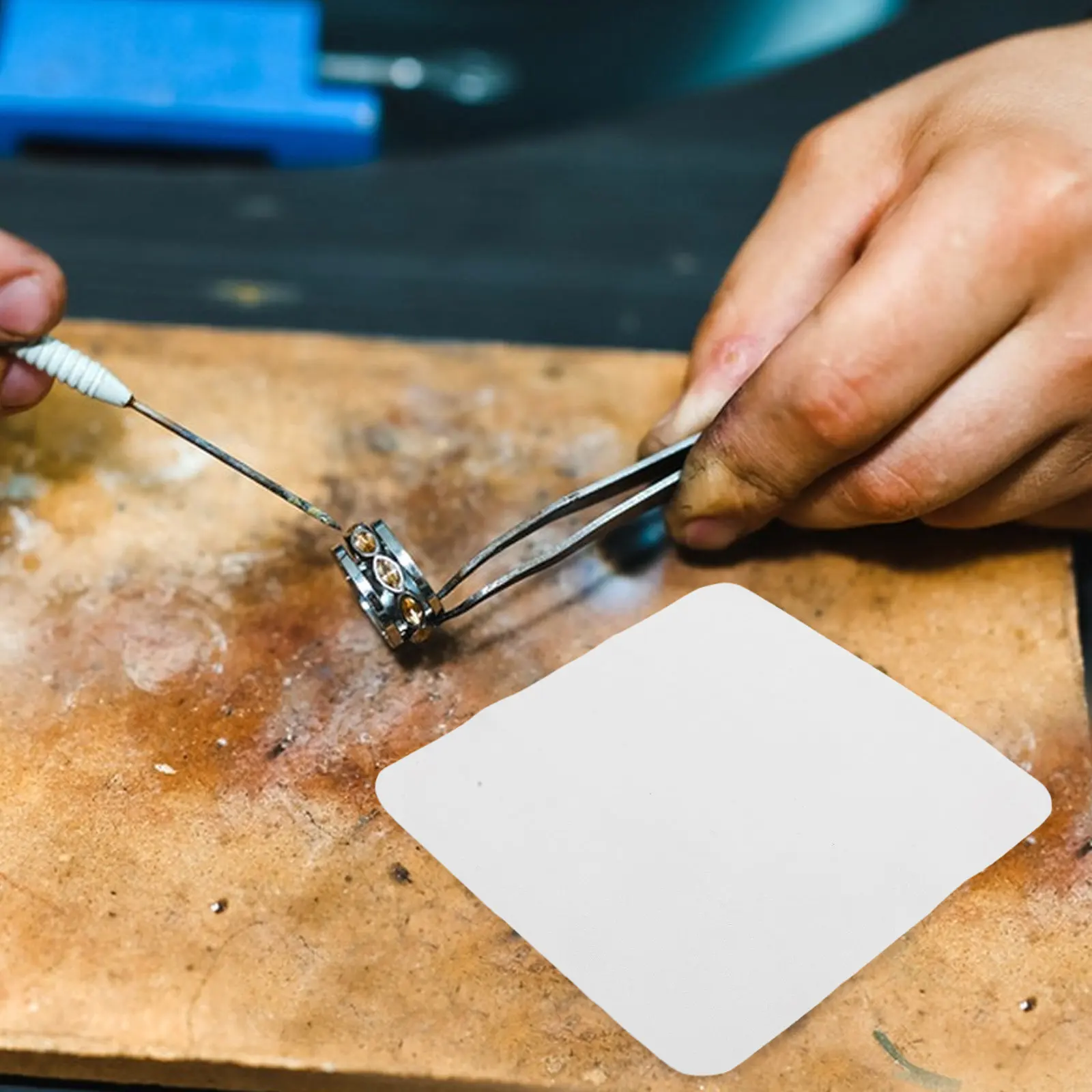 

Набор из 10 салфеток из замши для чистки ювелирных изделий, удаления потускнений с серебра и золота, очков, линз и часов, мягкие, не оставляющие следов