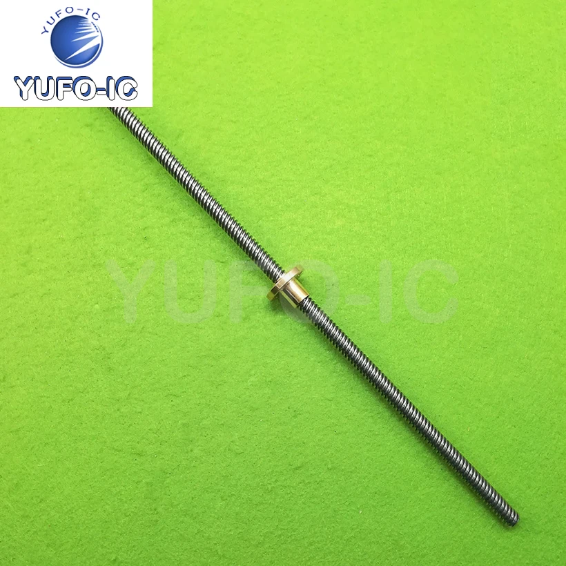 1PCS 3D Printer Accessories Screw Screw T8-2-D8 Length 300 400 500mm