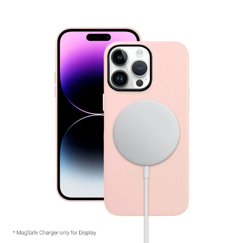 

KZDOO Mag Noble Collection Case with Megsafe Magnets,Pu Leather Plain Back Cover For iPhone 14,14Plus,14Pro,14Pro Max,High Grade