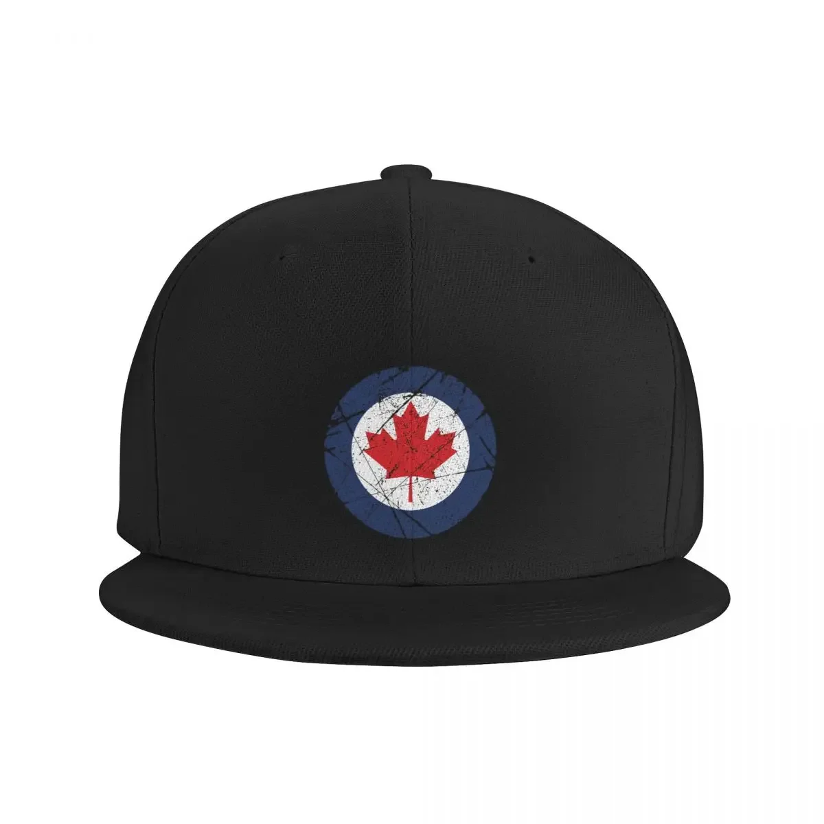 Custom Canada Flag Roundel Vintage Baseball Cap Women Men Canadian Coat Of Arms Flat Snapback Hip Hop Dad Hat Sports