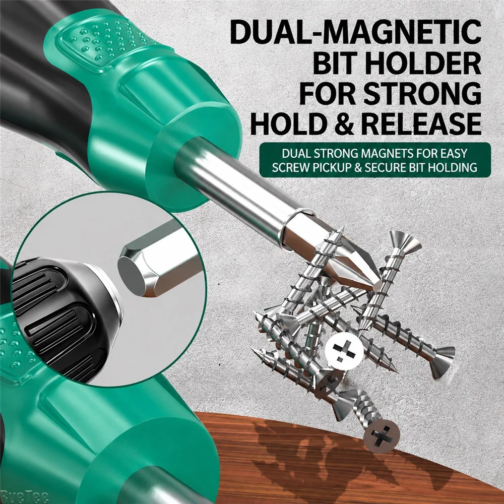 Multi Purpose 40‑in‑1 Repair Tool Set Ratchet Socket Wrench & Screwdriver Bits for Bike Motorcycle Car Servicing