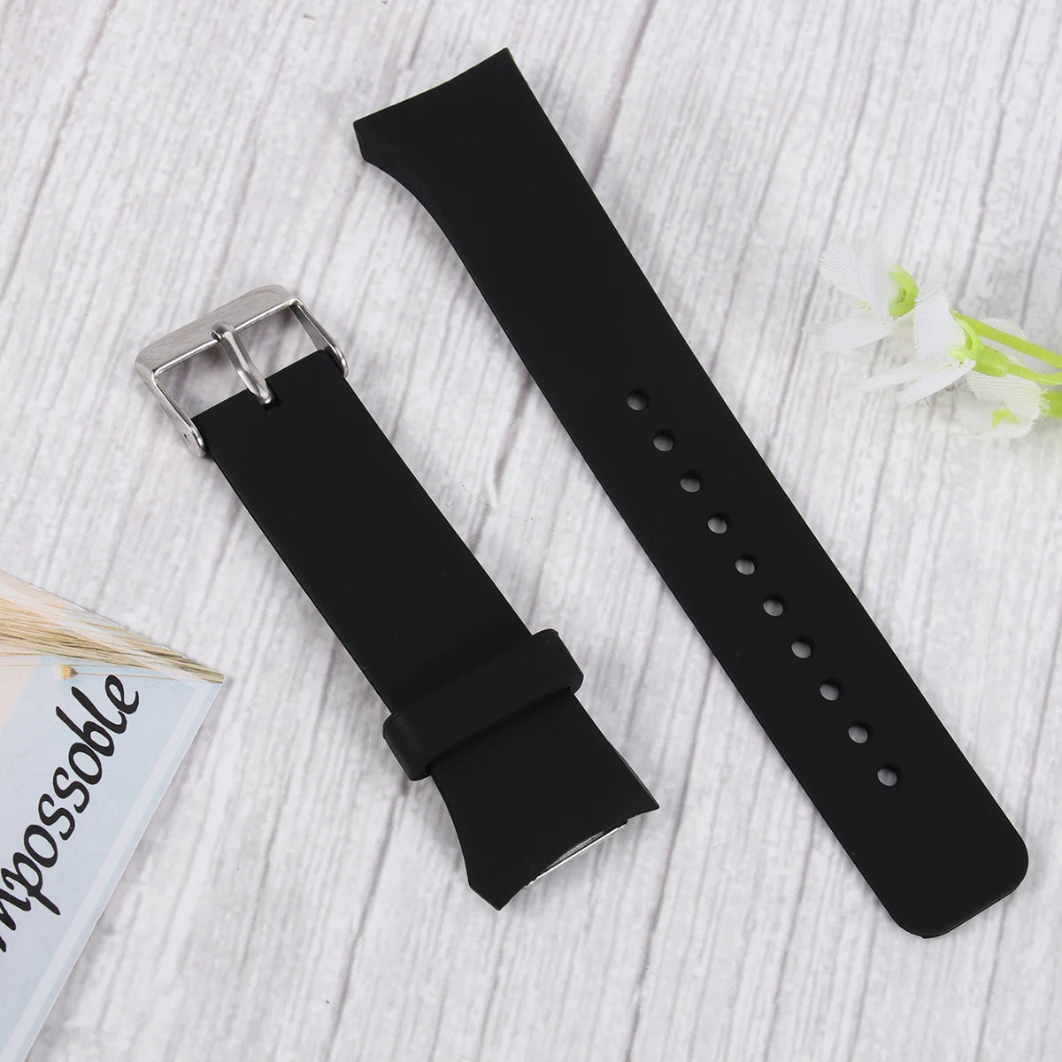 

Silicone Sport Strap Replacement Band Thickened Wristband Adjustable Fit for Gear S2 R720 R730 Suitable for Adults Kids