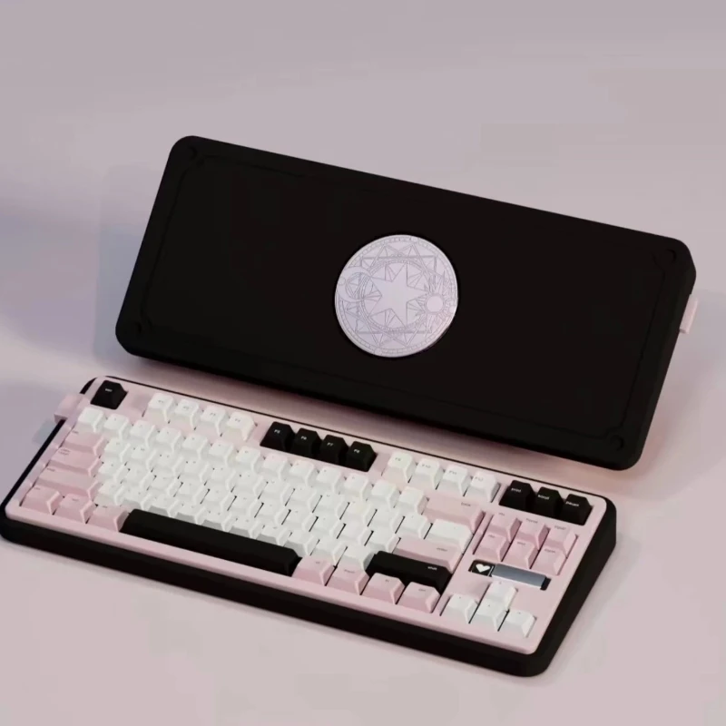 Kit de Teclado Mecânico Magic Array 80 Personalizado com Conexão Tri-modo RGB em Alumínio Tuotuo Ergonômico para Jogos