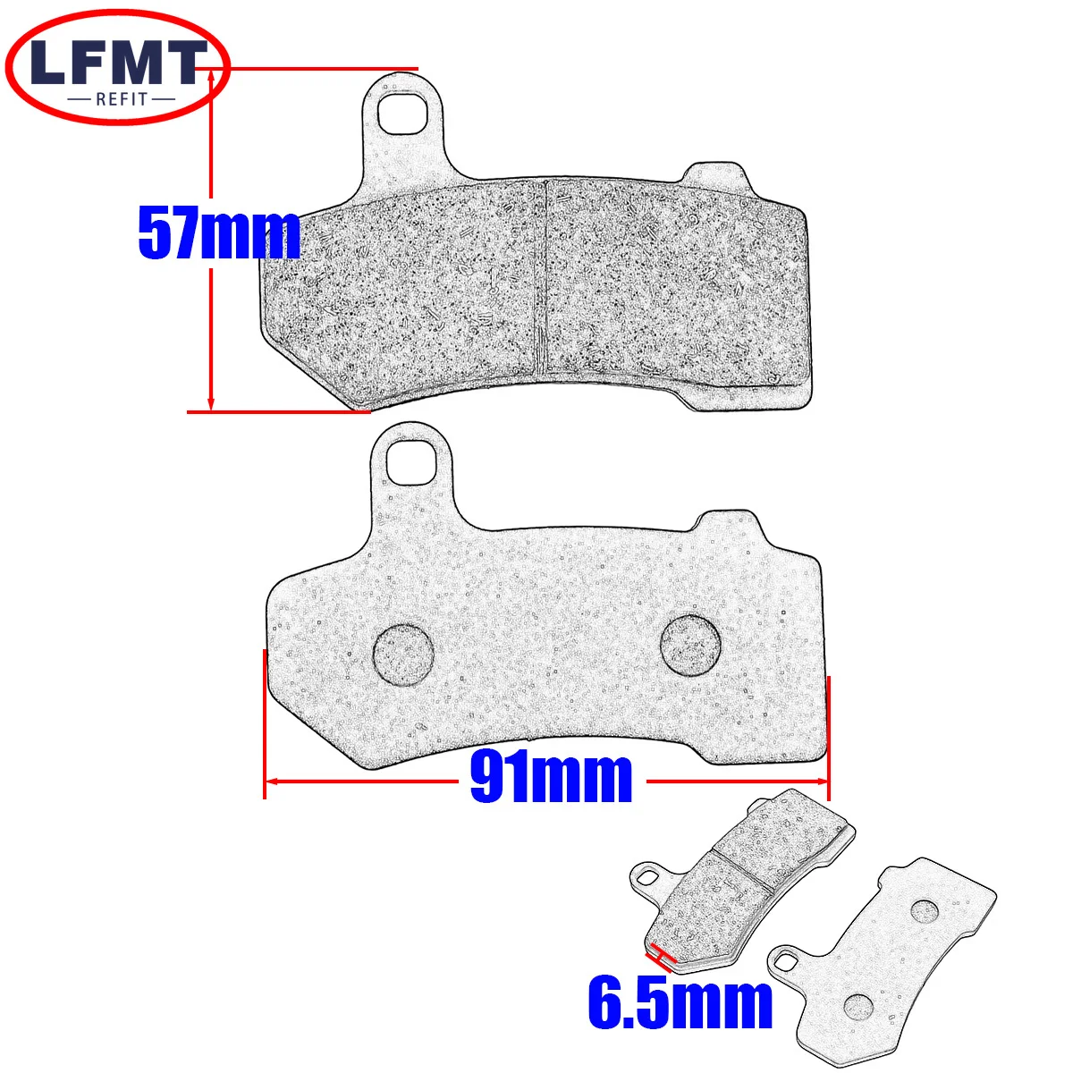 Motorcycle Semi-metallic Front and Rear Brake Pads For Harley V-Rod VRSCF VRSCX VRSCAW VRSCR VRSCDX Road King FLHR Electra Glide