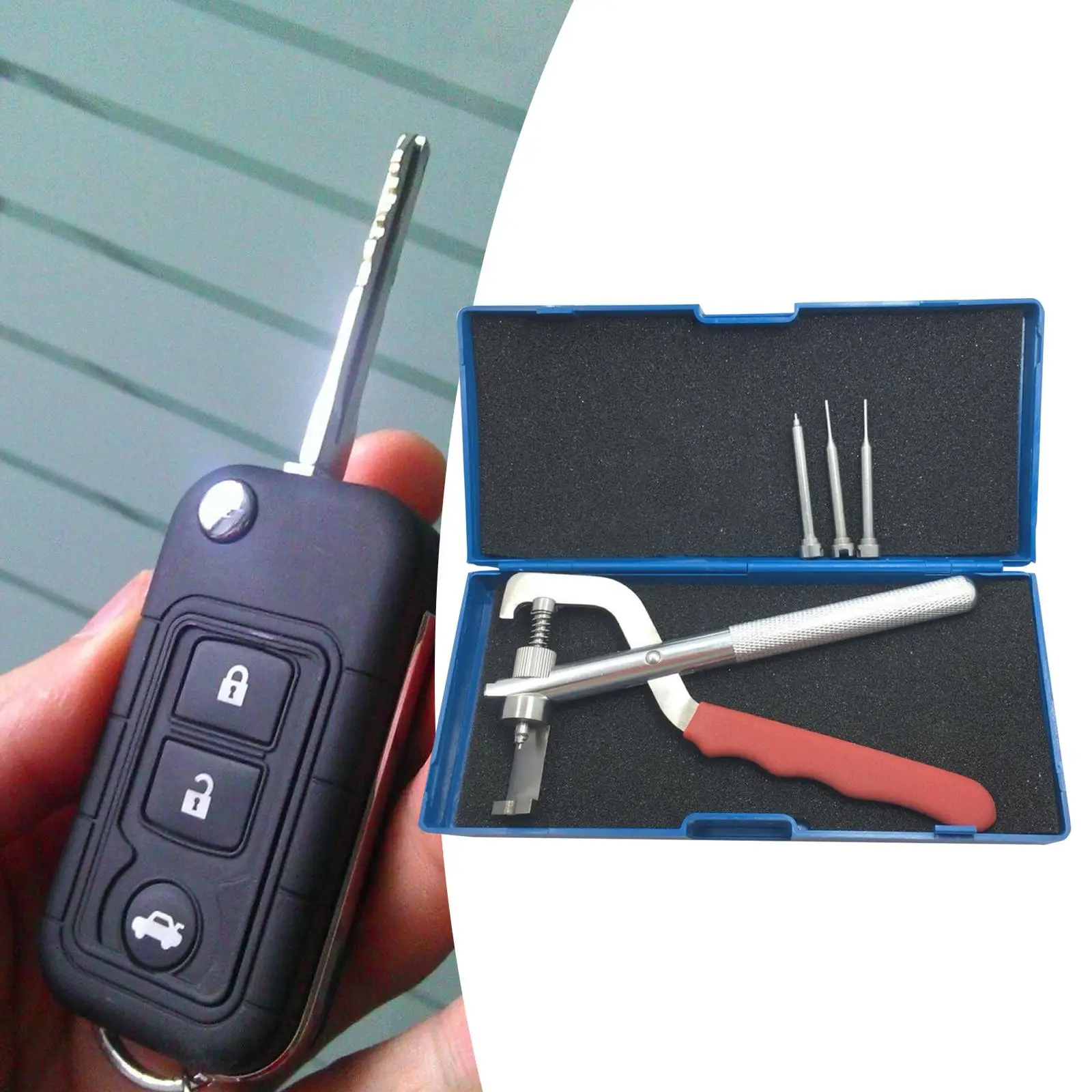 Car Folding Key Disassembly Tools Clamp Tool Durable Blade Pin Repairing Tool Mounting Pin Removal Tool for Disassembly Pliers