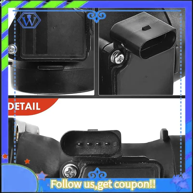 M46K-8ET009142-241 Sensore misuratore di flusso d'aria di massa per auto MAF per parti di automobili A4 2000-2001 8ET009142241