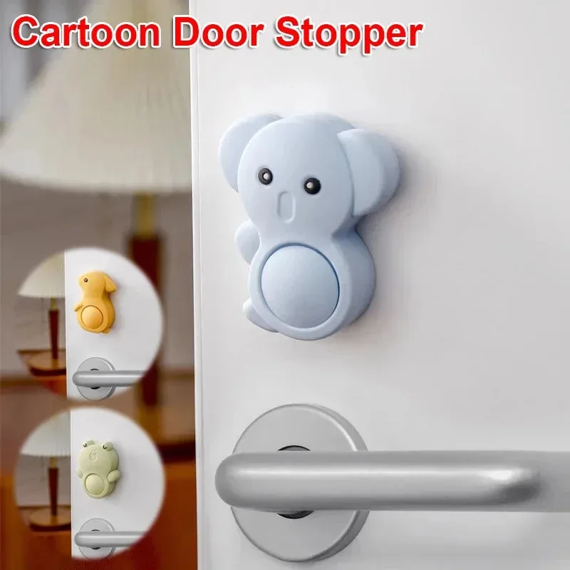 

Детский ограничитель открывания двери, силиконовый, в форме мультяшного персонажа, предотвращает резкое закрывание дверей, защита от детей, защищает пальчики детей, домашний ограничитель двери