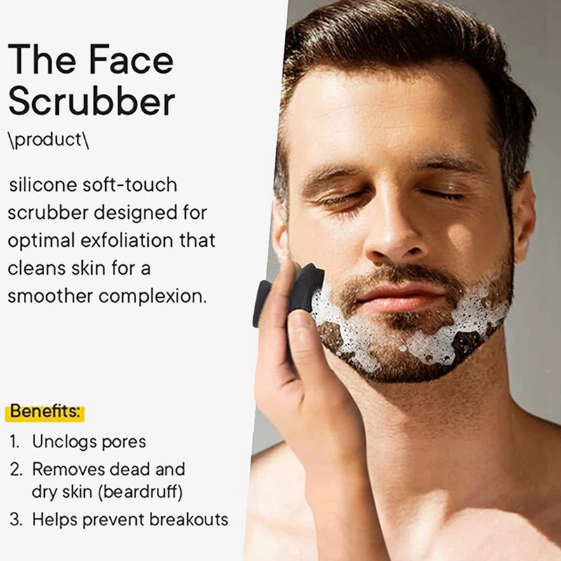 Silicone Face Scrubber, Esfoliante Suave, Massageador Facial, Remove a Pele Seca Morta, Acessório do Banheiro