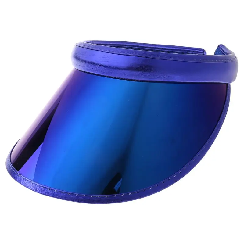 Women Men Hologram Rainbow Wide Brim for Sun Visors Hat Sunglasses UV for Protection Plastic Panel Sportswear Clip-On Su