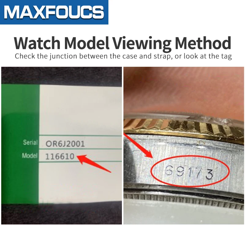 Sapphire Crystal With Marker Fits For DAYTONA 40 Case 116500 116503 116505 116518 116520 Watch Glass Anti-scratch Logo Laser