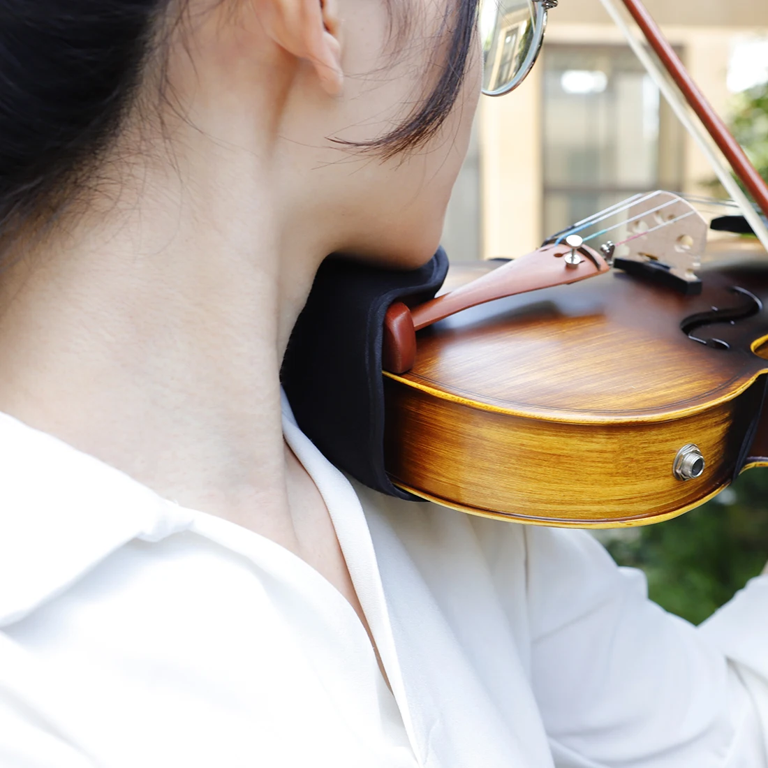 4/4 Violine Kinn Schulterstütze Pad Saiteninstrument Zubehör für 1/8 1/4 1/2 3/4/4/4 Geige Weiche Baumwolle Schwamm Kissen VS-10 – Detail 5