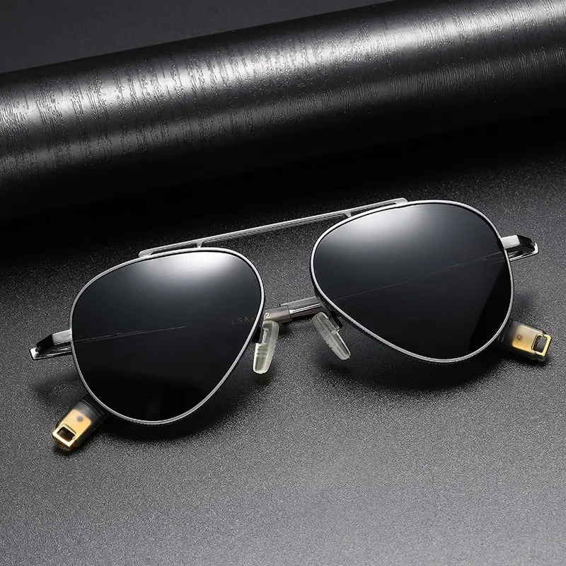 Fashion Polarized Aviator Sunglasses Men's Anti-reflection Titanium Retro Glasses Anti Glare Handmade Brand Design Women Eyewear