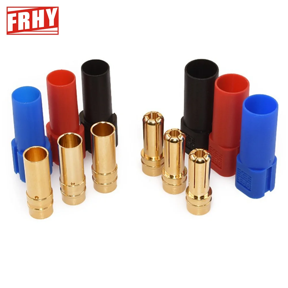 1Pair XT150 Connector Plug Male Female 6mm Gold Plated Banana Plug for RC LiPo Battery Aircraft Drone Accessories