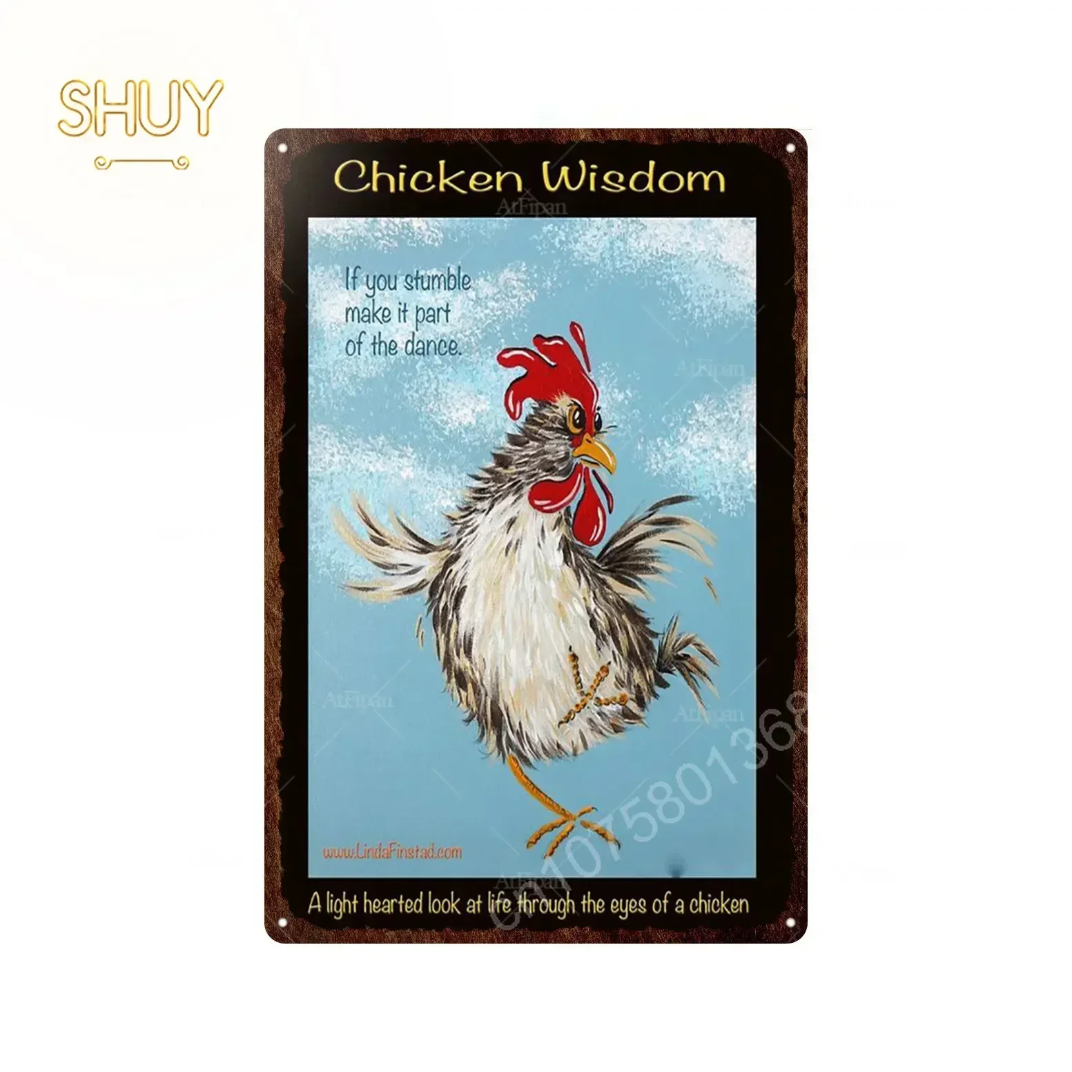 

Chicken Metal Tin Sign Vitage Posters for Room Club Farm Garden Wall Decor Art Retro Custom Painting Home Pictures Decoration