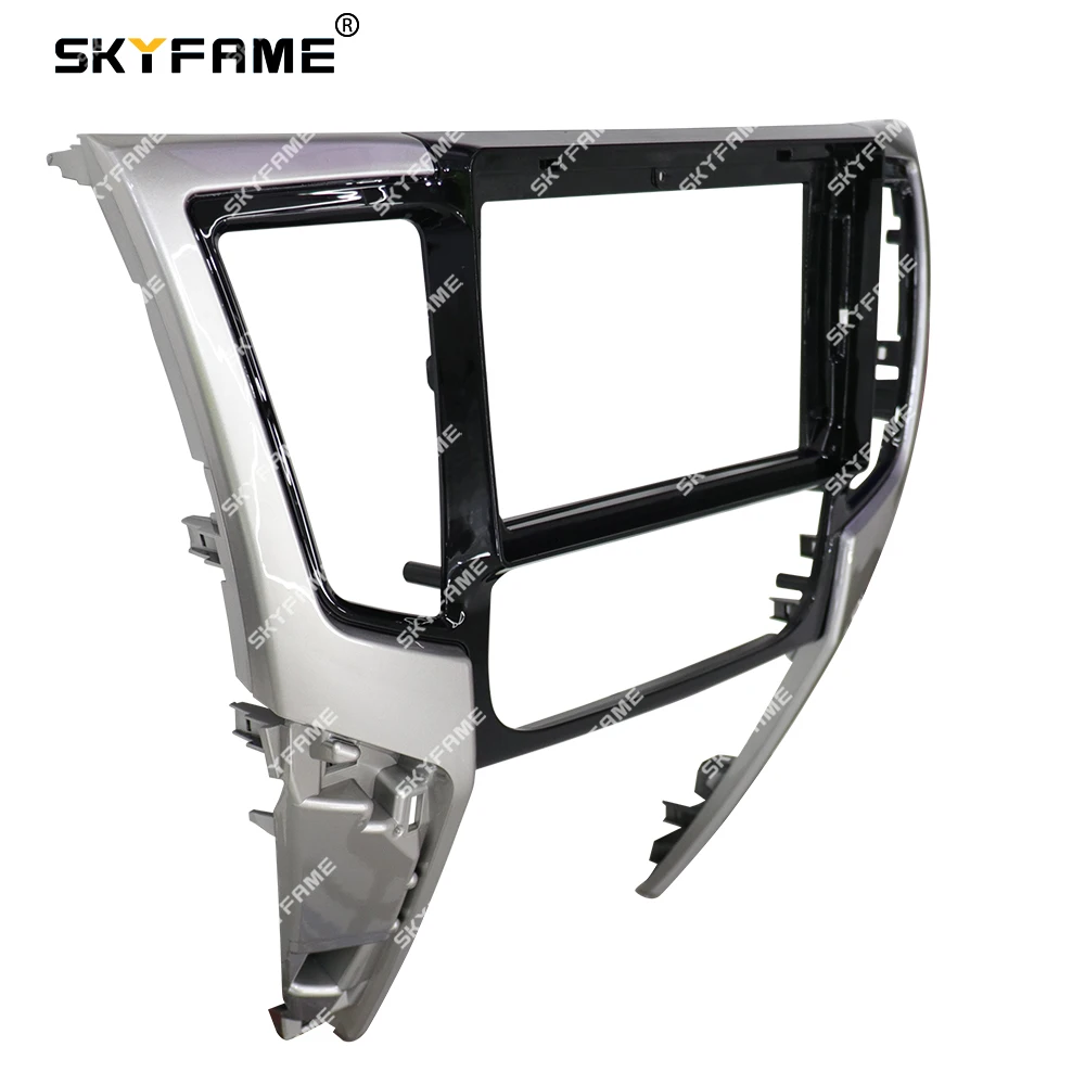 SKYFAME Car Frame Fascia Adapter Android Radio Dash Fitting Panel Kit For Mitsubishi Triton L200