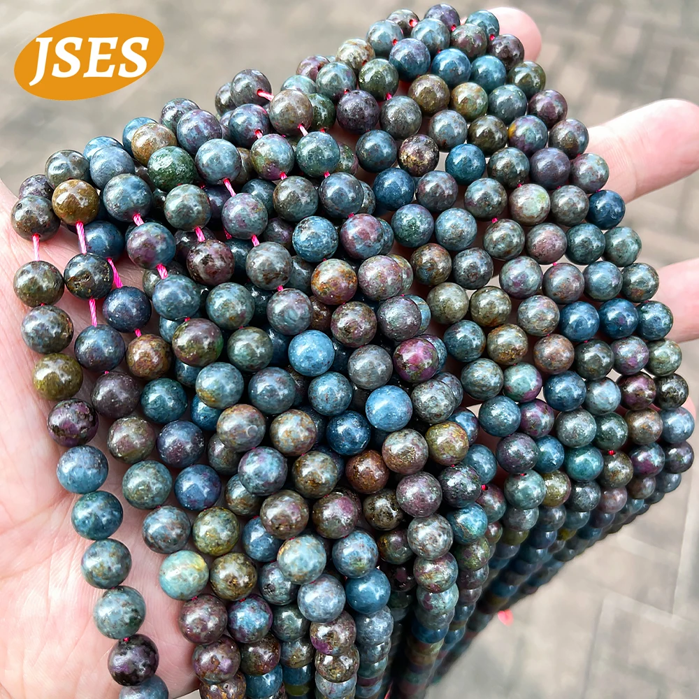 AA Natural 6mm 8mm Mixed Sapphire Ruby Beads for Jewelry Making  DIY Bracelets Necklace Wholesale Needlework Beads Accessories