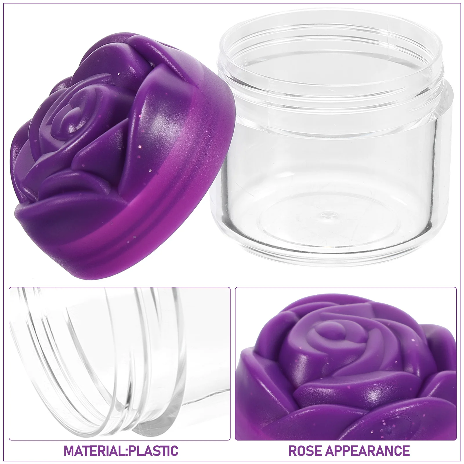 

12pcs Rose Gold Cream Jars 20G Travel Size Containers Refillable Moisturizer Dispenser For Skin Care Lotion Ointment