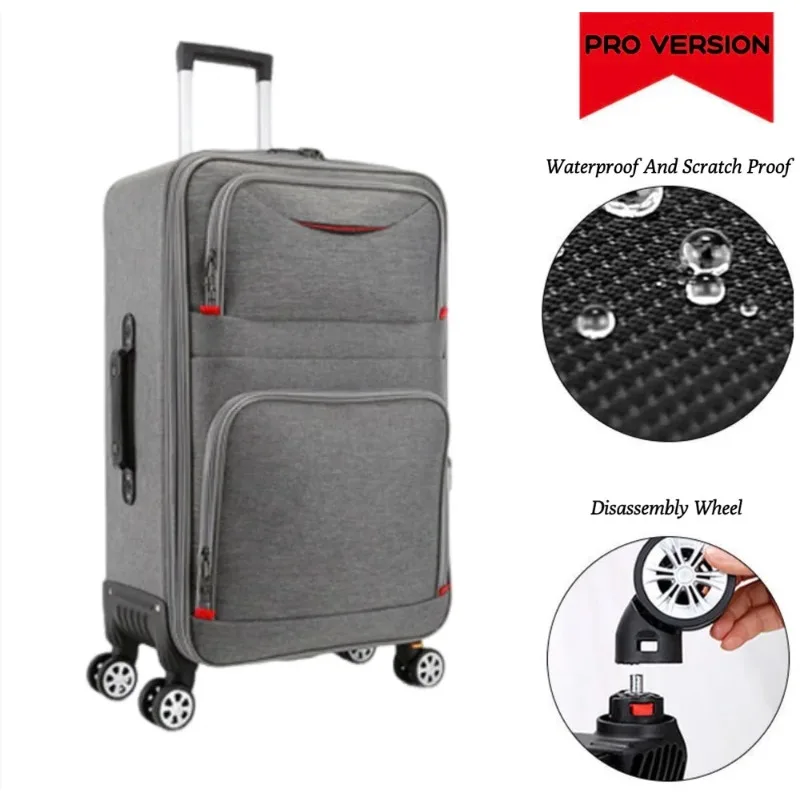 New Large Capacity Durable Luggage Sets Oxford Suitcase Women Man Carry-On Boarding Travel 20/22/24/26/28