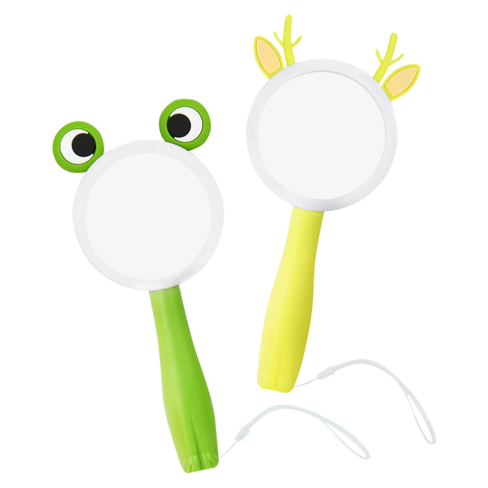 

2pcs Animal-Shaped Educational Magnifier for Kids Lightweight Compact Handheld Outdoor Learning Tool Durable Surface