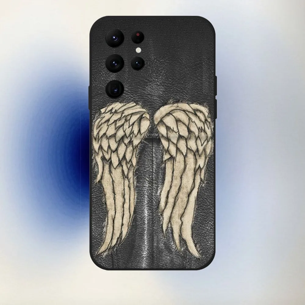 The W-Walkings D-Dead Daryl Dixon  Phone Case For Samsung S24,23,22,30,21,10,9,Ultra,Plus,Lite,FE,5G Black Soft Case