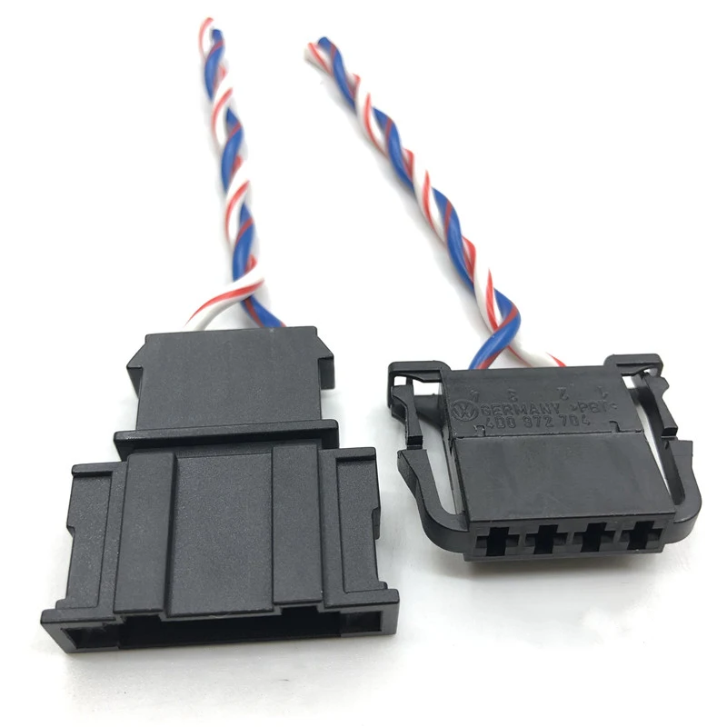 Bocina de puerta de coche, interruptor de luz de freno automotriz, conector 4D0 972 704, para VW y Audi, 4 pines, 1 Juego, 4D0972704