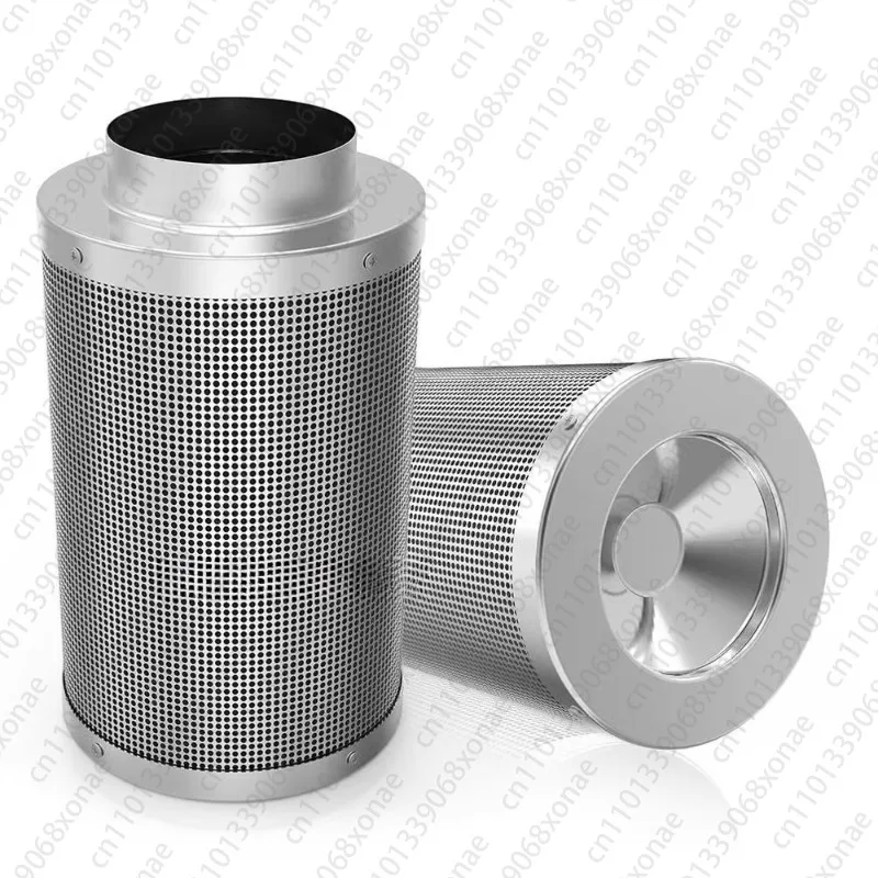 Purificador de filtro de ar de carbono ativado cilíndrico para tenda de planta de estufa de 4 polegadas, 6 polegadas e 8 polegadas