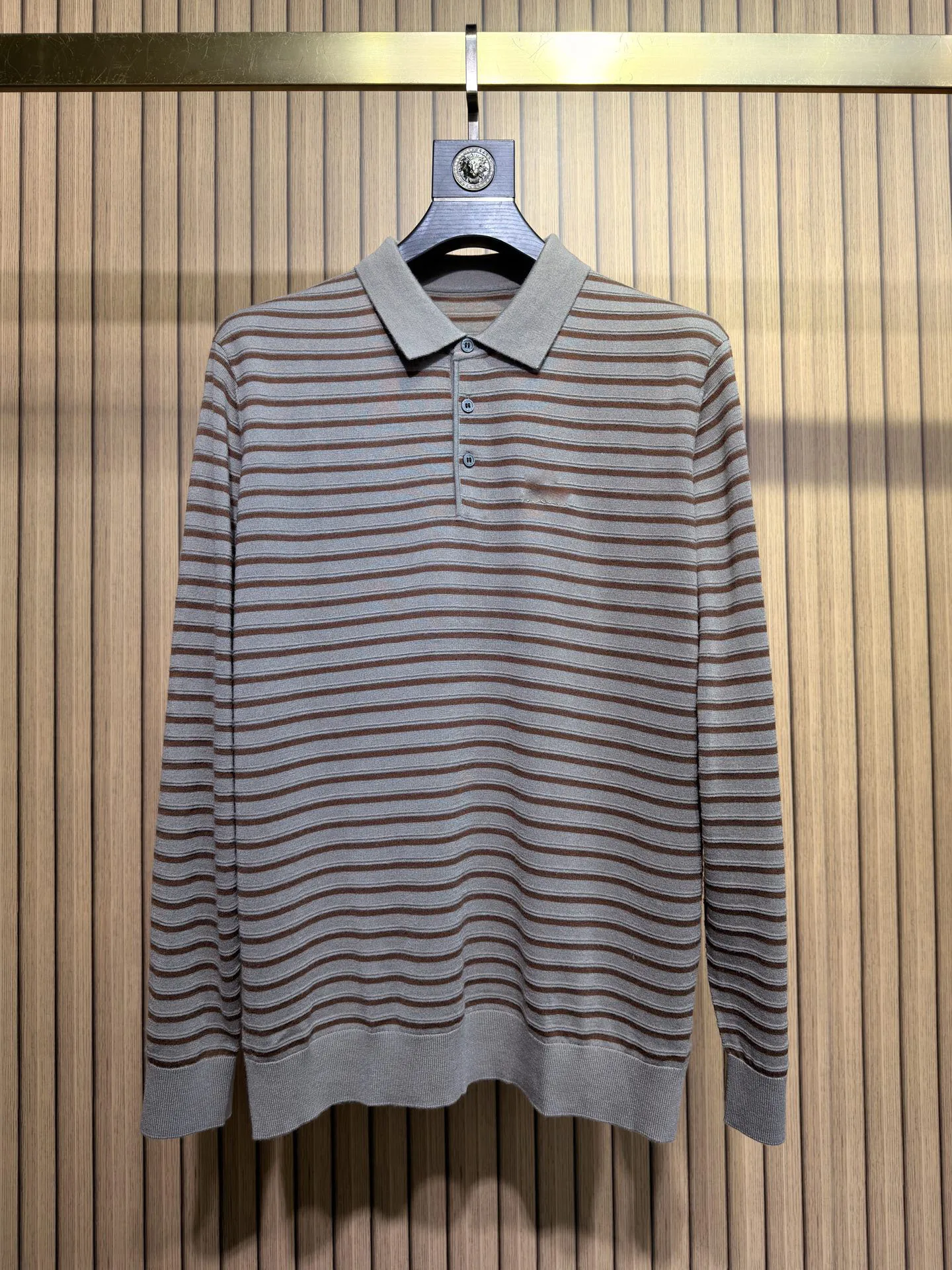 SIJITONGDAMen's 2026 new Italian style wool knitted Polo sweater, high count fine spun wool fiber, fine and soft glutinous M-3XL