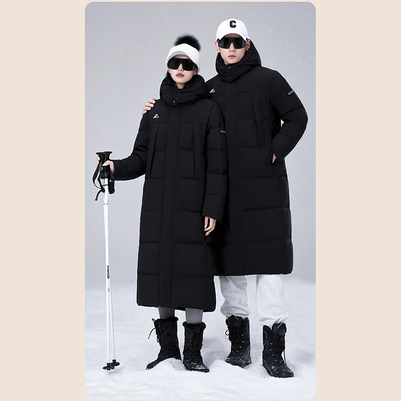 Unisex Fashion Thick Down Jacket White Duck Down Warm Loose Outerwear High Quality Men/Women Winter Leisure Puffer Coat