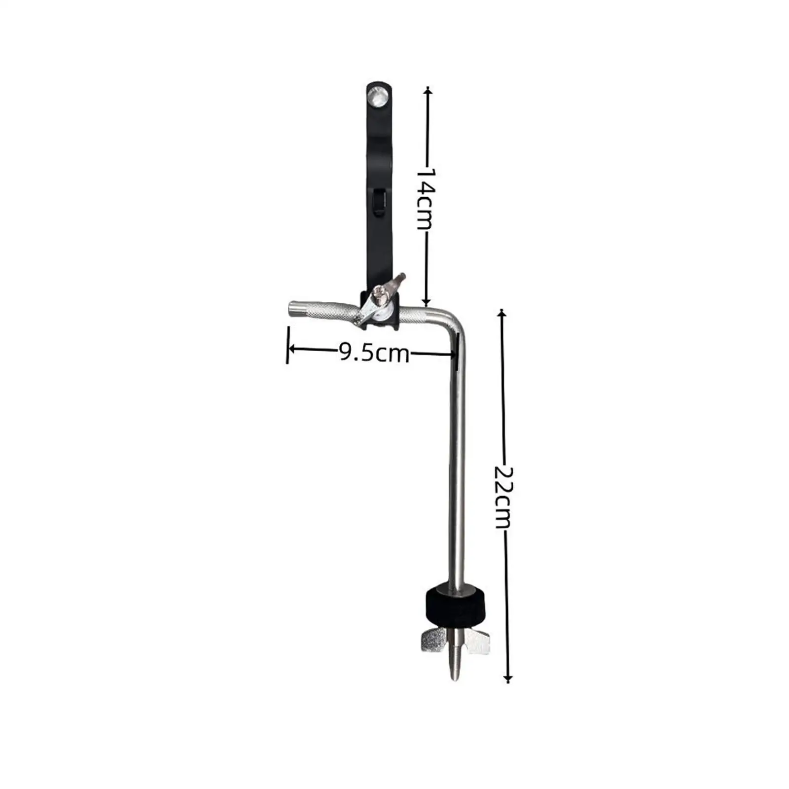 Drum Cowbell Clamp Easy to Istall Accessory Cowbell Holder Percussion Wind Chime Clip for Drum Percussion Instrument Instrument