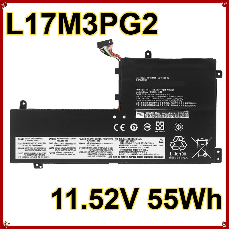[NEW] L17M3PG2 11.52V 4600mAh 55Wh for Lenovo Legion Y7000 Y7000 Y7000P-1060 2018/19 Laptop Battery