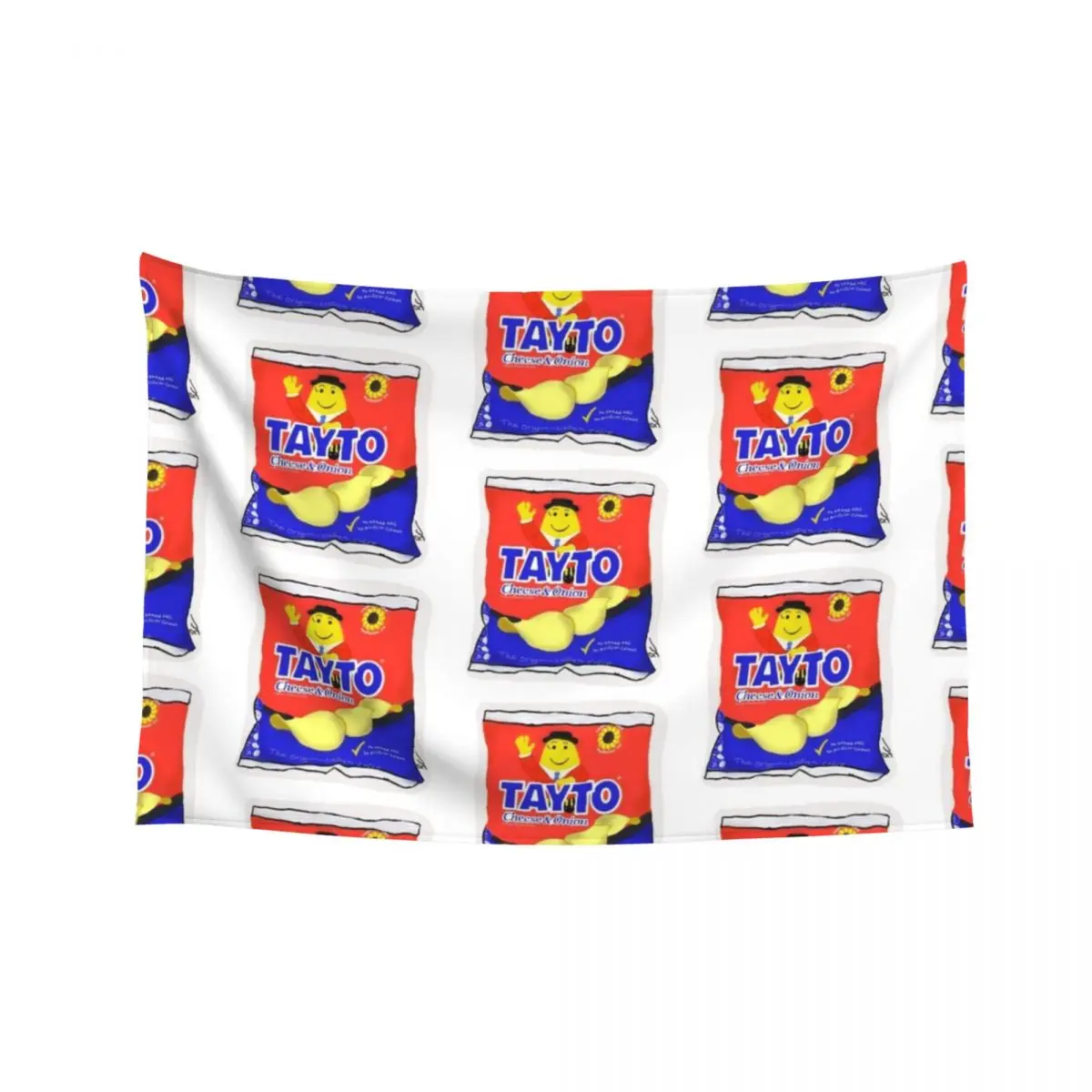 

Tayto cheese and onion Irish Tapestry Bedroom Decorations Home Decor Aesthetic Wall Mural Carpet Wall Tapestry