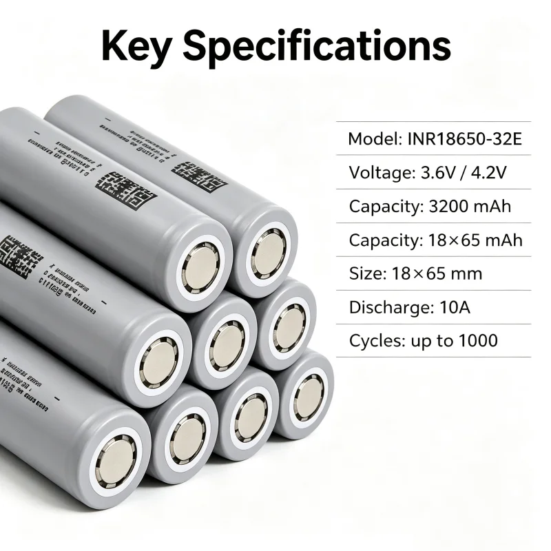10A High Current 18650 32E 3.7V 3.2Ah Li-ion Rechargeable Battery for Samsung DIY Makita Ryobi Flashlight INR18650