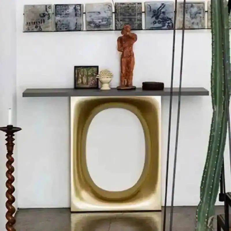 Салон Wood Ingresso Современная консольная мебель Столы Прихожая Гостиная Роскошная гламурная консоль Прихожая Консоль Комнатный стол Винтаж