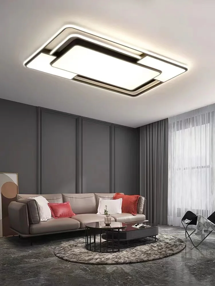 Living Room Ceiling Lamp Bedroom Ceiling Light Modern Ceiling LED Lights for Room  Square Room Decor Dimmable Ceiling Chandelier