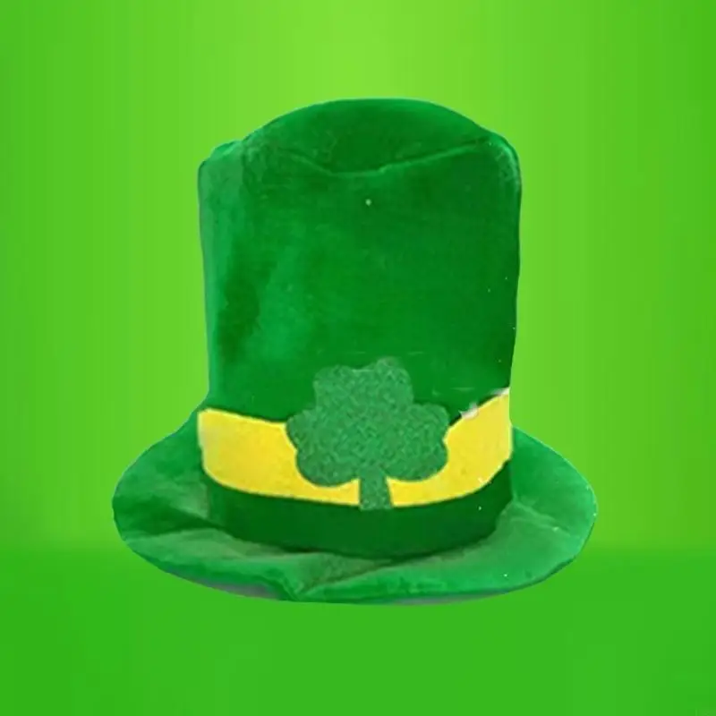P88A Green Leprechaun Hat Patrick Day Hat Irish Leprechaun Hat Irish Tie Bowtie