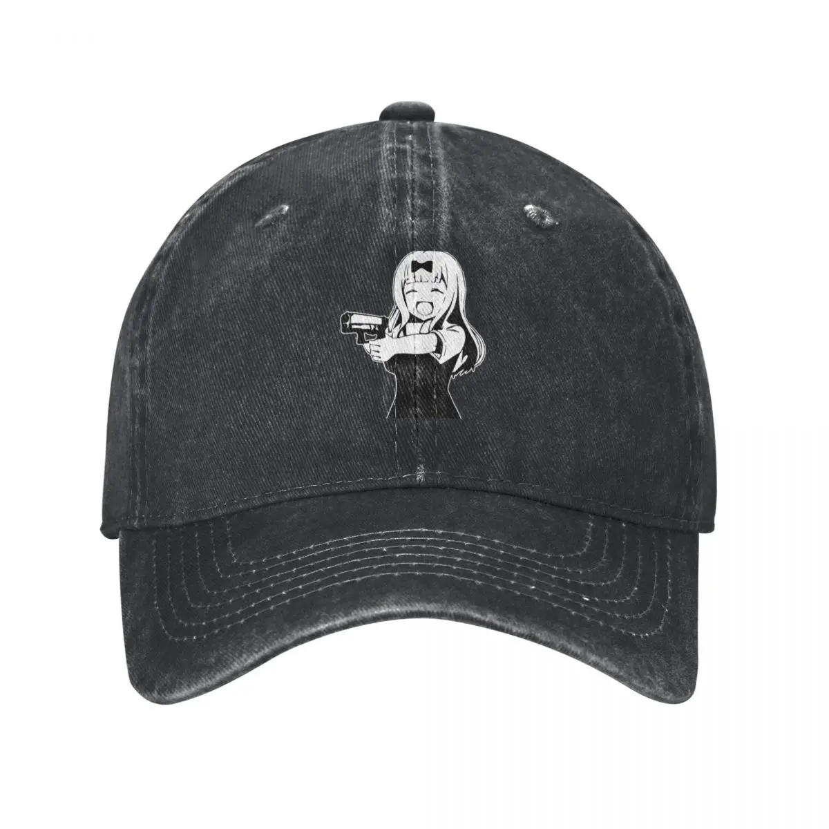 Chika fujiwara holds a gun anime girl with a gun Baseball Cap Luxury Brand Golf Golf Men Women's